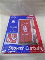 New OU Sooner Shower Curtain in package