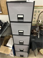 5 Drawer Plastic File Cabinet