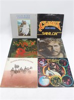 (6) Rock & Roll & Funk Vinyl LP Record Albums