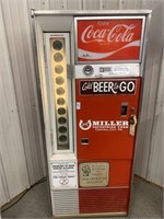 Vintage Vendo company Coca Cola machine, lights