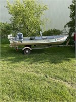Starcraft aluminum fishing boat. Comes with