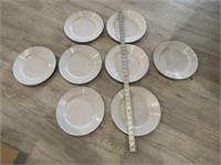 8 Stoneware Dinner Plates