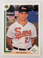 1991 Upper Deck Mike Mussina Top Prospect Card #65