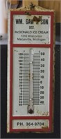 Vintage Gaw & Son McDonald Ice Cream Thermometer