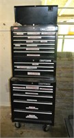 Craftsman 3-Section Rollaway Toolbox & Contents