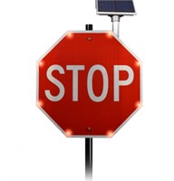 Set of 2 Tapco BlinkerStop Flashing LED STOP Sign