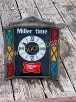 Antique Miller Time clock