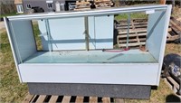 White/Glass display case 60 1/2"L x 20"W x 38"H