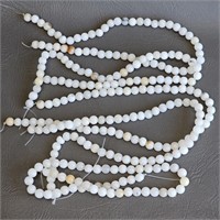 Beads - snow quartz