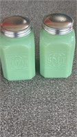 Jadeite Salt and Pepper Shakers