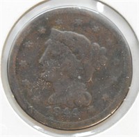 1844 LARGE CENT VG