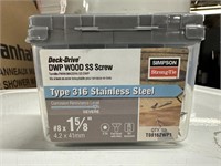 8 boxes of stainless steel wood screws