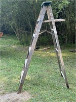 Vintage Wood Step Ladder