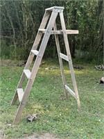 Vintage Wood Step Ladder