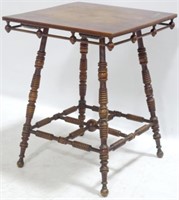 Stick & Ball Carved Victorian Parlor Table