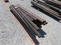 (25) Assorted 2 7/8" 6'-8' Used Oil Pipe Post