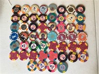 53 Various Las Vegas Nevada Casino Chips