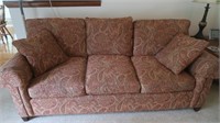 Paisley Fabric Couch 82lx38hx36"d