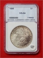 1896 Morgan Silver Dollar ***