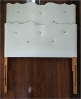 Head & Baseboard Twin Bed Plastic White Cover
