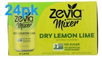 24pk Zevia Mixer Dry Lemon Lime  7.5oz
