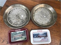 Vintage advertising lot Mellorich pie pans and