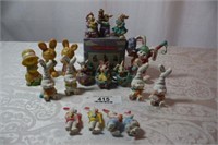 18 Assorted Bunny Figurines