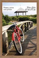 24x36 Inches Picture Frame, Natural Wood Poster