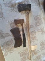 Axe, hatchet and double bit axe head