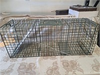 Large live trap, 10 x 12 x 32"