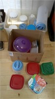 food storage containers, some new