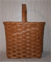 (S2) Hand Woven Handled Basket - 14x10x13"