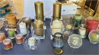 Candles, votive holders