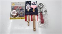 New Red White And Blue Kitchen Gear 24 Cupcake