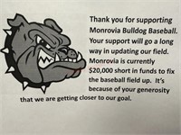 $20 donation to Monrovia Baseball program