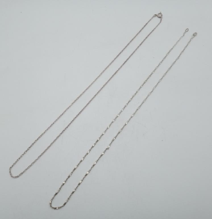 2 Sterling silver necklaces