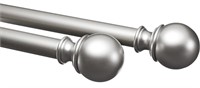44-88IN SILVER COLOURED CURTAIN RODS