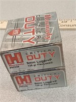 *X2 Hornady 9mm Luger+P 25rds/box, 50 total rds