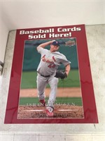 Baseball Cards Sold Here Poster Laminated