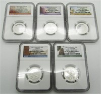 2012 S SILVER PROOF QTR SET NGC PF70 UC