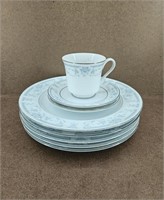 8pc. Sheffield Blue Whisper China Set