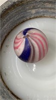 Rare German made ANTIQUE Peppermint swirl Marble