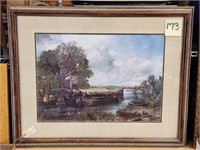 "View on Stouk Near Dedhamy" Framed Print