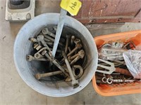 Bucket of Lag Bolts Brackets/ Other