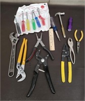 Lot of Pliers, Wire Strippers, Nut Drivers & More