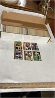 Football trading cards.