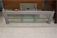 Large Metal Glass TV Stand