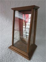 An Oak Table Top Display Cabinet