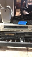 8 track player, synthsizer etc