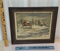 Watercolor signed - Sanso & dated 39